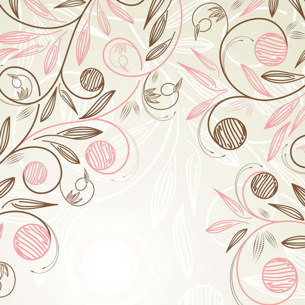 free vector Handpainted style pattern vector